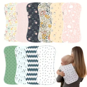 10-pack baby burp towels