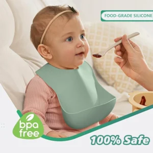 Baby Silicone Tray Bib Waterproof