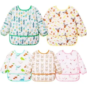 Lictin Long Sleeve Bibs 5 Pack