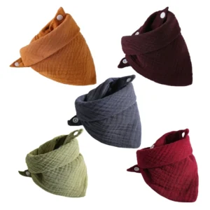 5Pcs Baby Feeding Drool Bibs Saliva Towel
