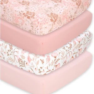 4-Pack Fitted Crib Sheet Set