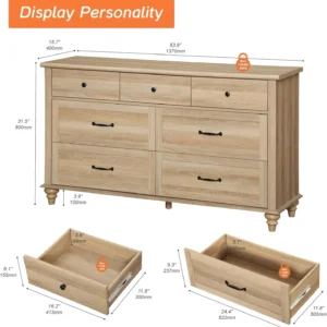 Farmhouse 7Drawers Dresser