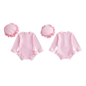 Swimwear Set Striped Rash Guard